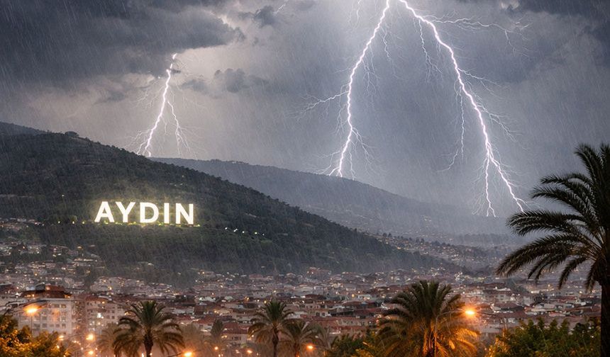 Aydın’a gök gürültülü sağanak yağış geliyor