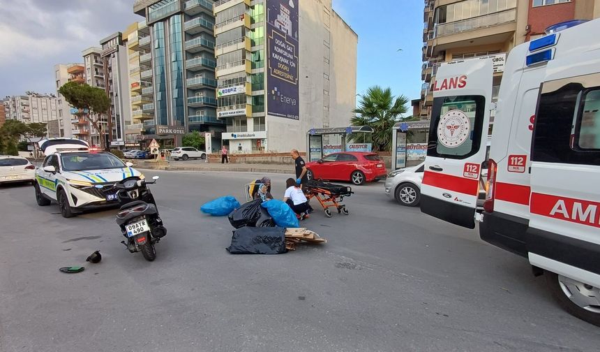 Aydın’da trafiğe kapalı alanda kaza oldu