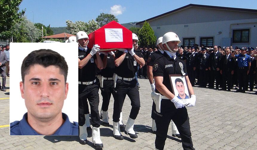 Aydınlı şehit polise gözyaşlarıyla veda