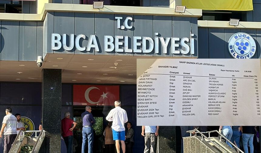 Buca Belediyesi yolsuzluk operasyonu: Memurun 13 yarış atı çıktı