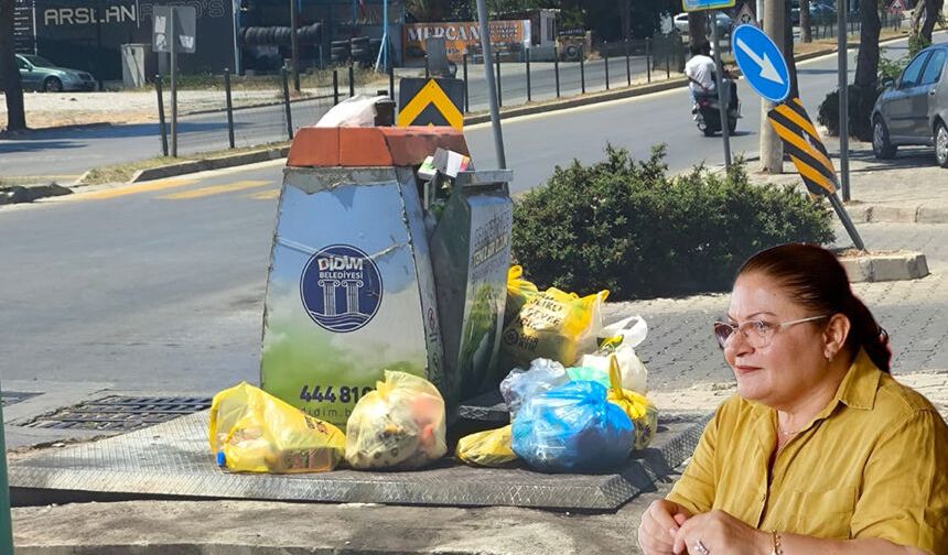 Didim'de çöp sorunu büyüyor.. Vatandaşlardan CHP'li Hatice Gençay'a tepki