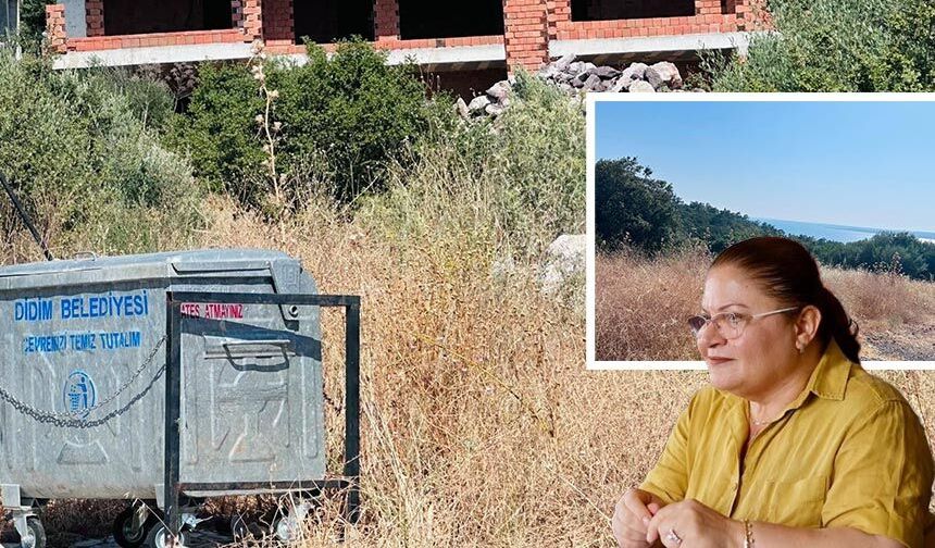 Didim’de yangın tehlikesi alarm veriyor! Vatandaşlardan CHP’li Hatice Gençay’a tepki