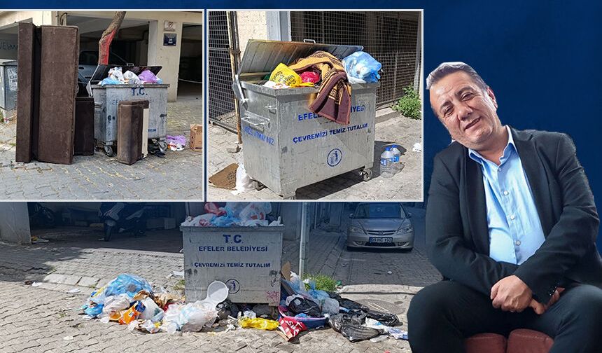 Efeler'de çöp dağları oluştu, mahalleli isyanda.. CHP’li Yetişkin nerede?