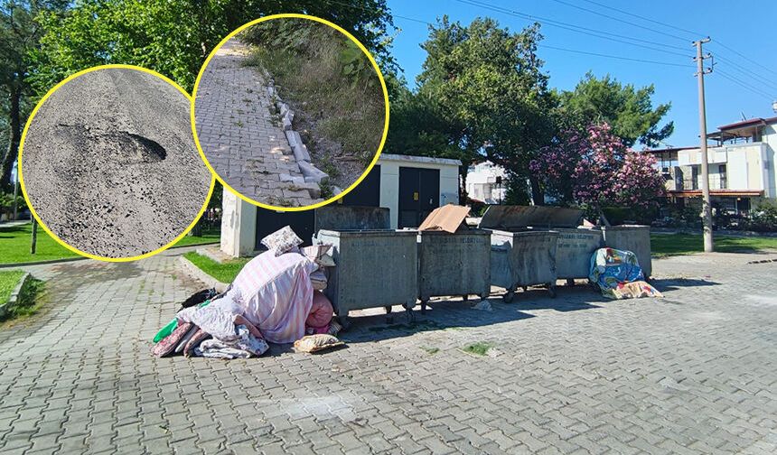 Sorumlusu CHP’li Kuşadası Belediyesi! Kuşadası’nda utandıran görüntüler.. Turistleri çöp, çamur, çukur karşılıyor