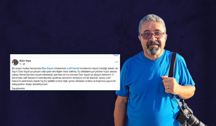 Kuşadası’nda gazeteci Latif Sansür’e yönelik iddialar düzmece çıktı