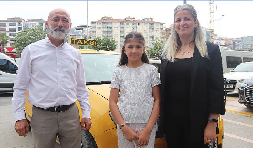 Taksici, minik kızın hayatını kurtardı