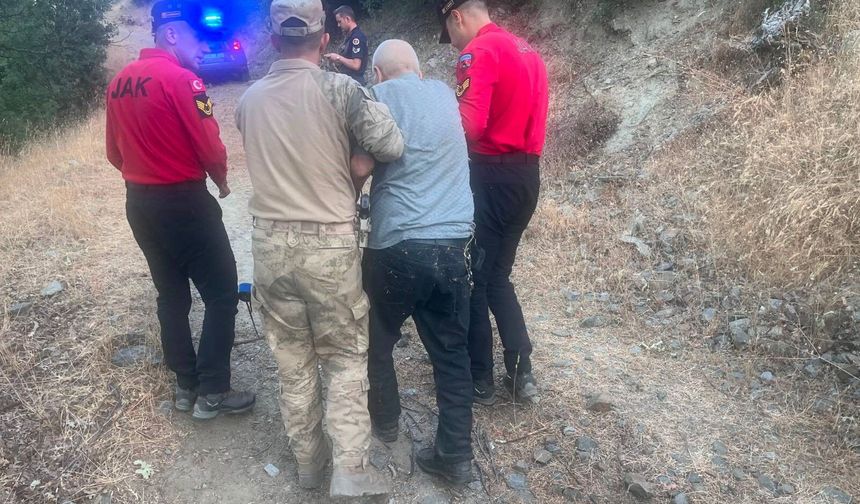Aydın’da korku dolu anlar.. Yaşlı adam sağ olarak bulundu