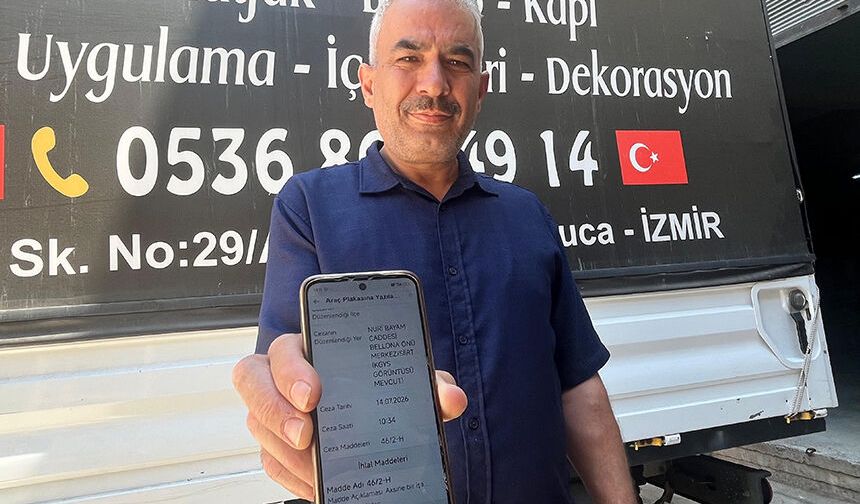 Hiç gitmediği Siirt'ten trafik cezası geldi