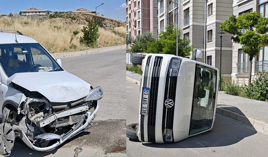 İki kamyonet çarpıştı: 6 yaralı