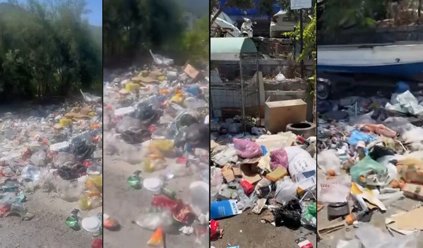 Kuşadası çöpe teslim: Turizm cennetinde konteynerler taştı, vatandaş isyan etti