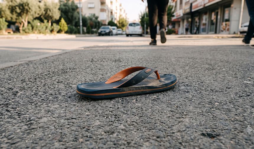 Nazilli'de film gibi kovalamaca.. Terlikleri ve telefonu bırakıp kaçtı
