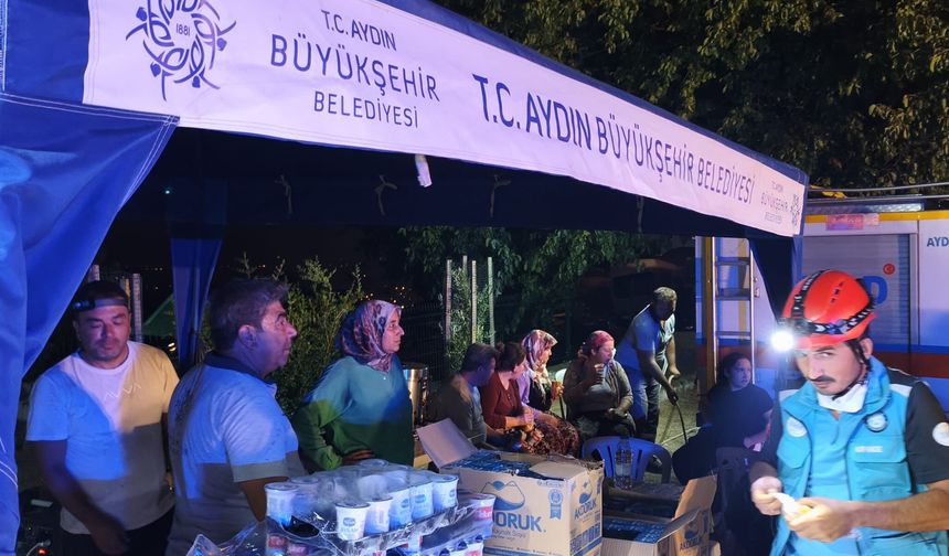 Özlem Çerçioğlu Çine için tüm imkânları seferber etti: Büyükşehir tüm birimleriyle yangın bölgesinde