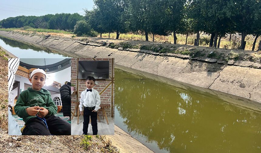 Sulama kanalında acı olay