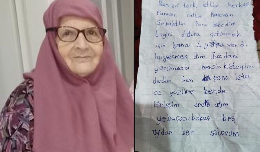 Emine teyze mektup bırakıp kayboldu: Cüzdanı yüzüme attı, ben para isteyince yüzüme attı