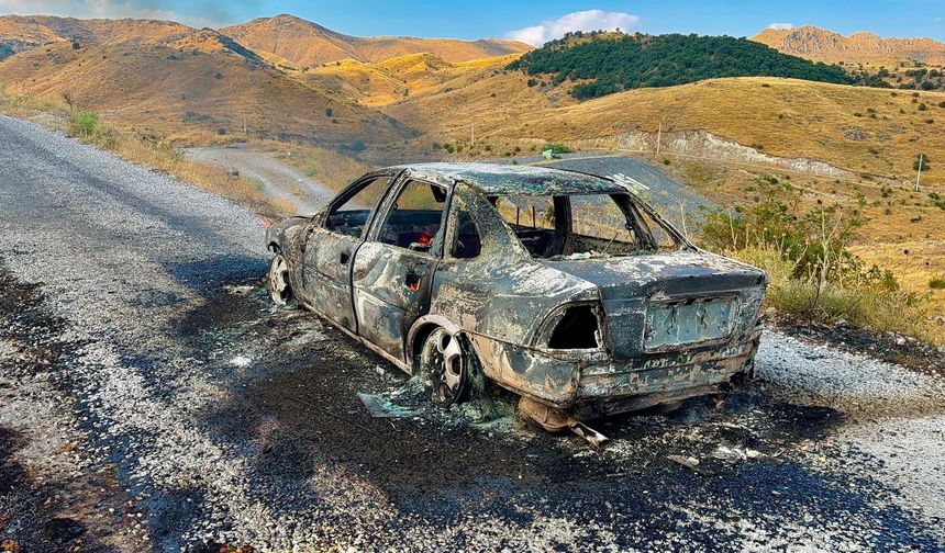 Yanan otomobilde can pazarı