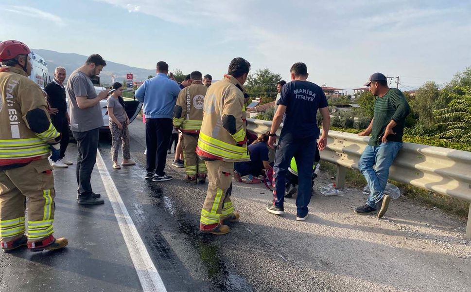 Yola dökülen mazot iki ayrı kazaya neden oldu