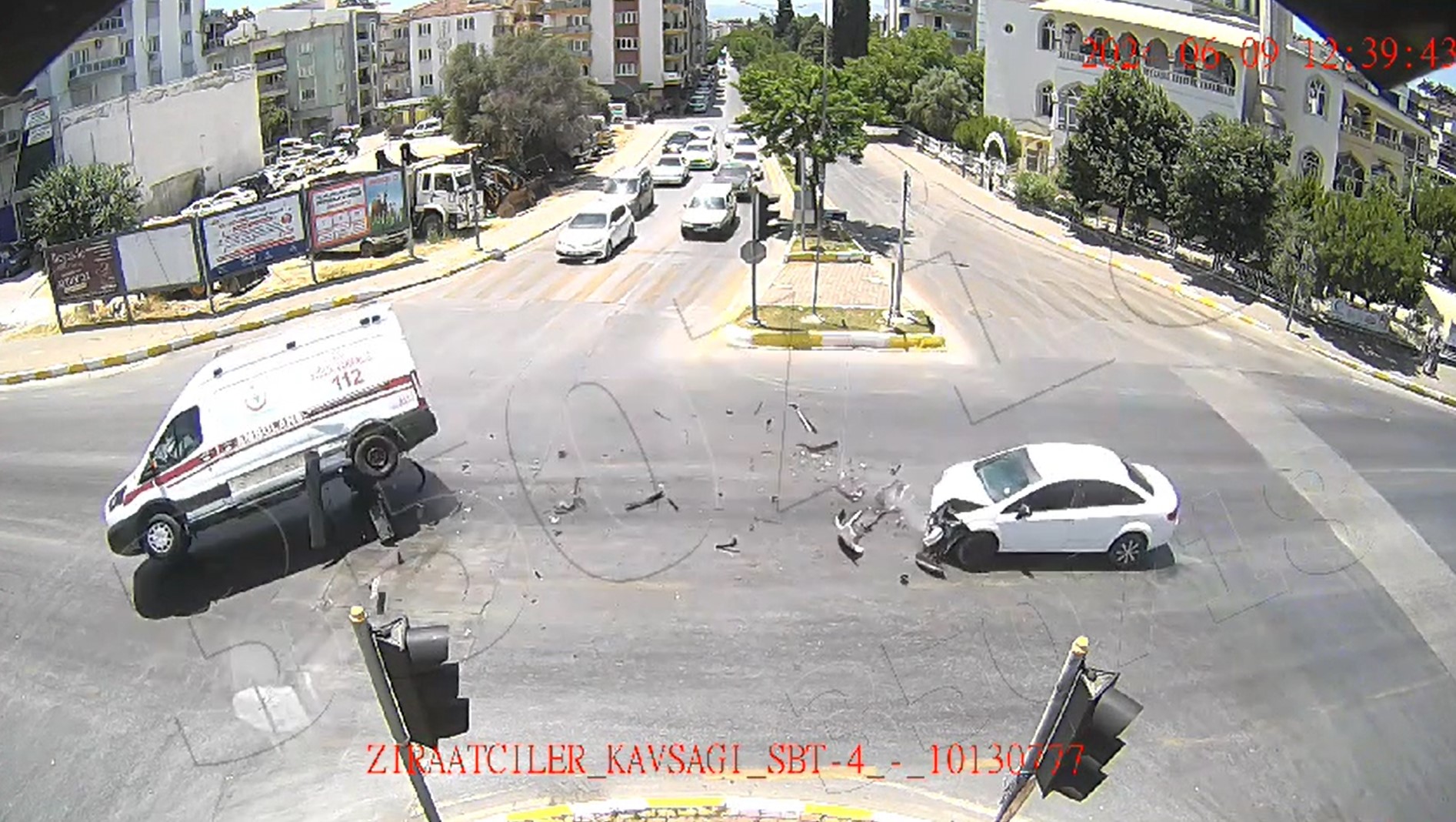 Aydın'daki Ambulans Kazasının Görüntüleri 1