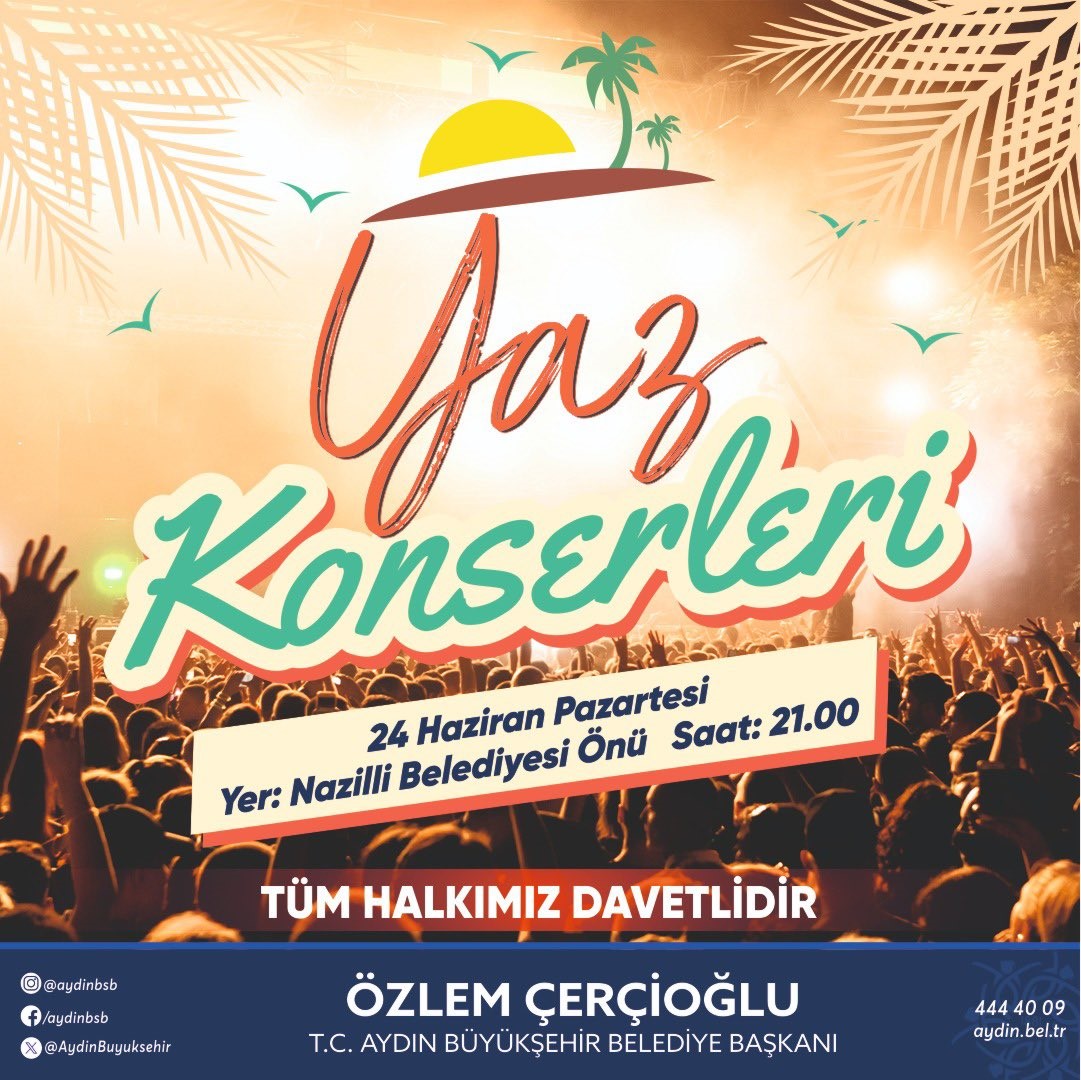 Büyükşehir Yaz Konserleri Bugün Başlıyor 2