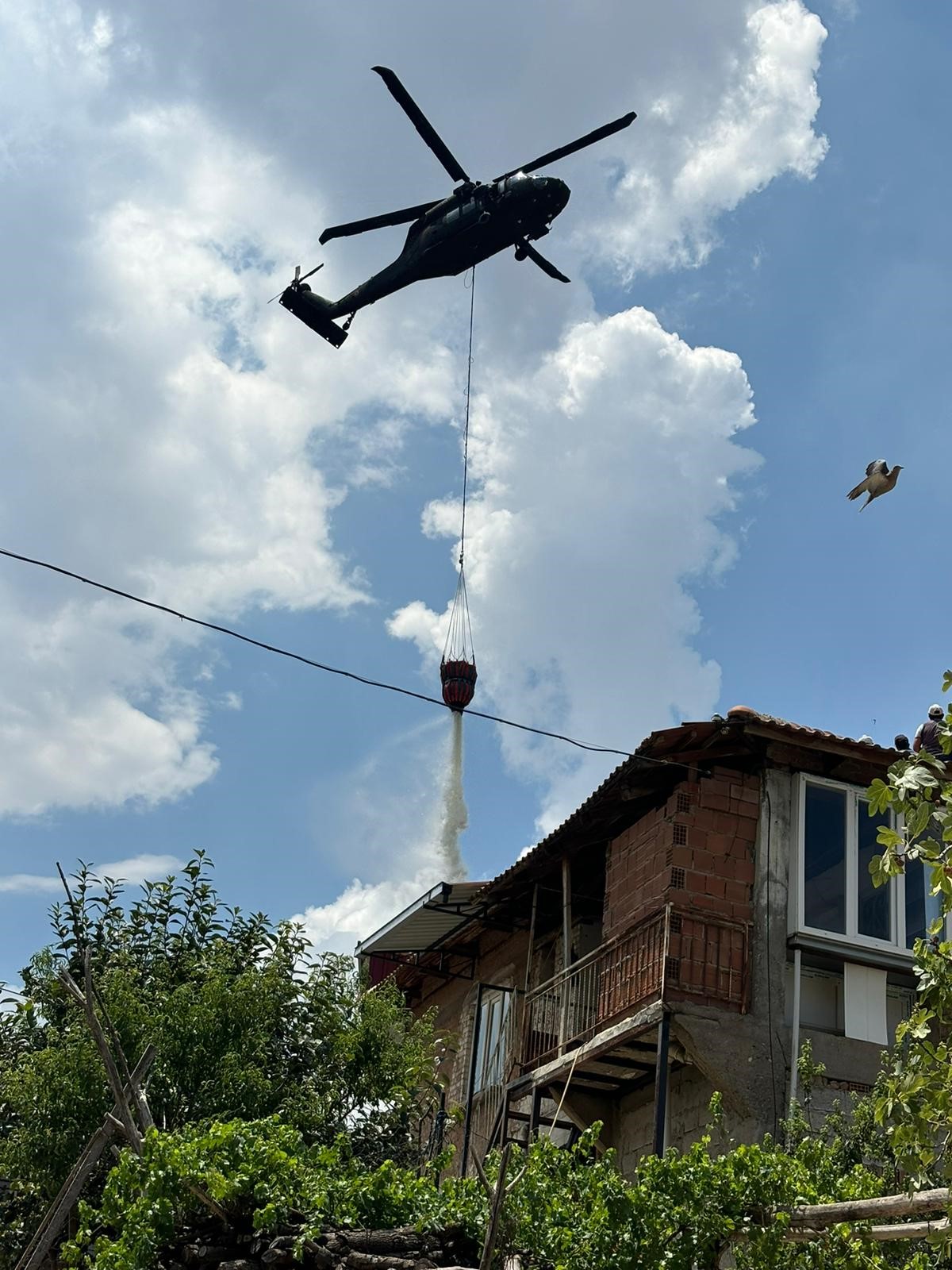 Aydın'da Evdeki Yangın Araziye Sıçradı