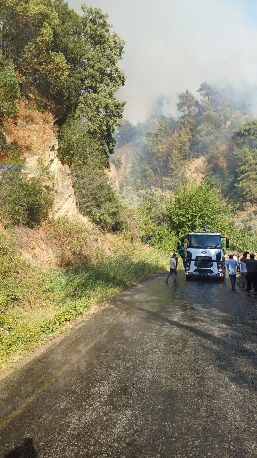 Aydın'daki Yangına Havadan Ve Karadan Müdahale Devam Ediyor (4)