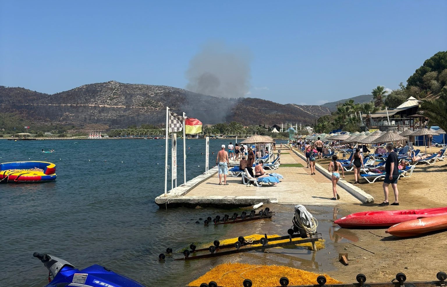 Aydın Kuşadası'nda Faciadan Dönüldü