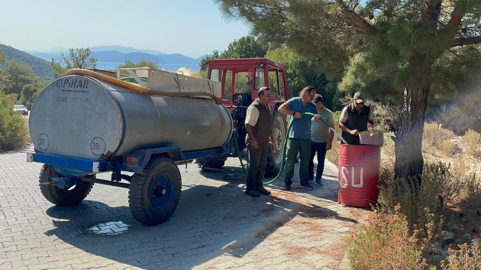 Aydın'da Orman Yangınına Bidonlu Önlem