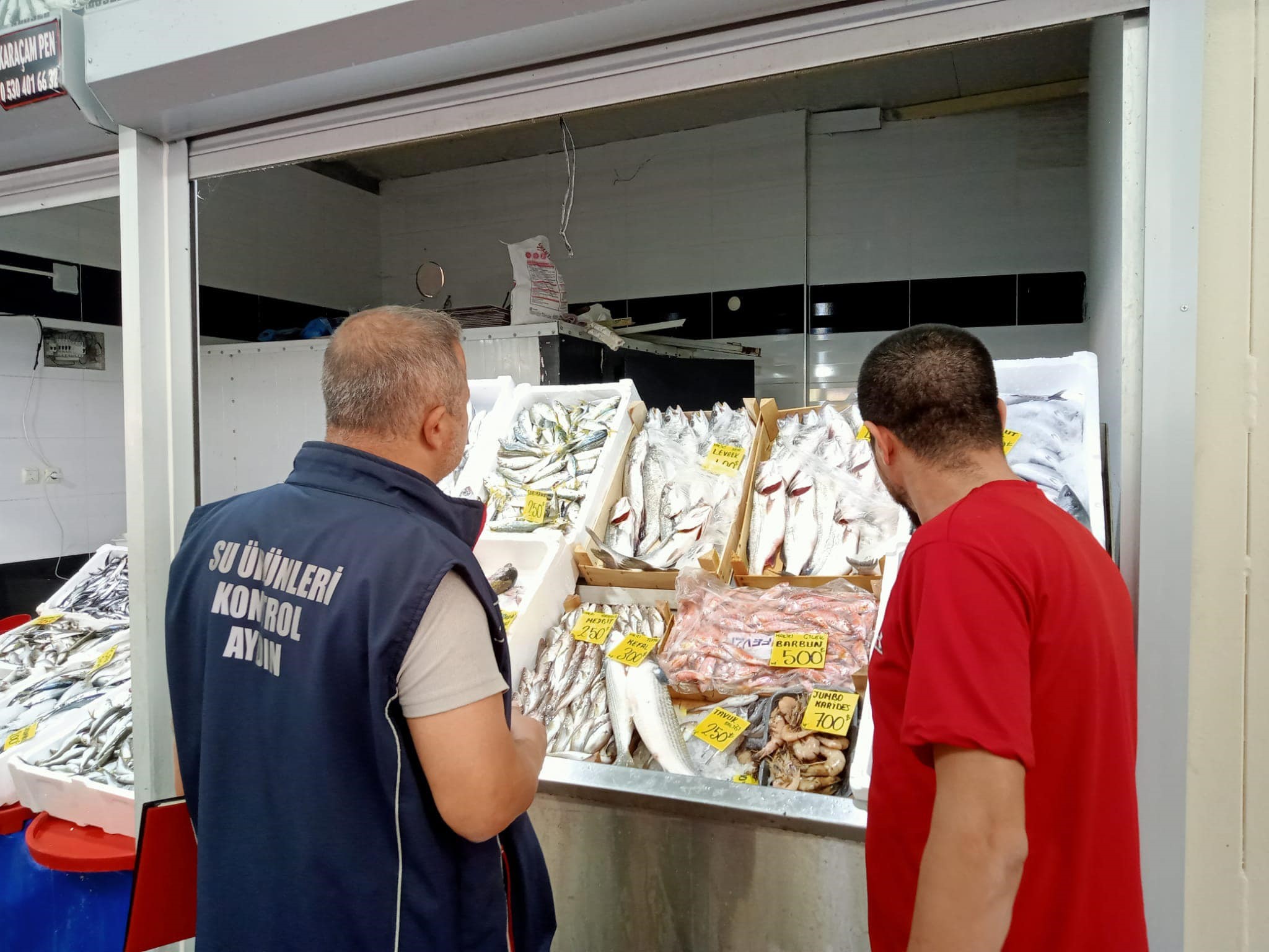 Kuyucak'ta Su Ürünleri Satış Noktalarına Gıda Güvenliği Kontrolü Yapıldı