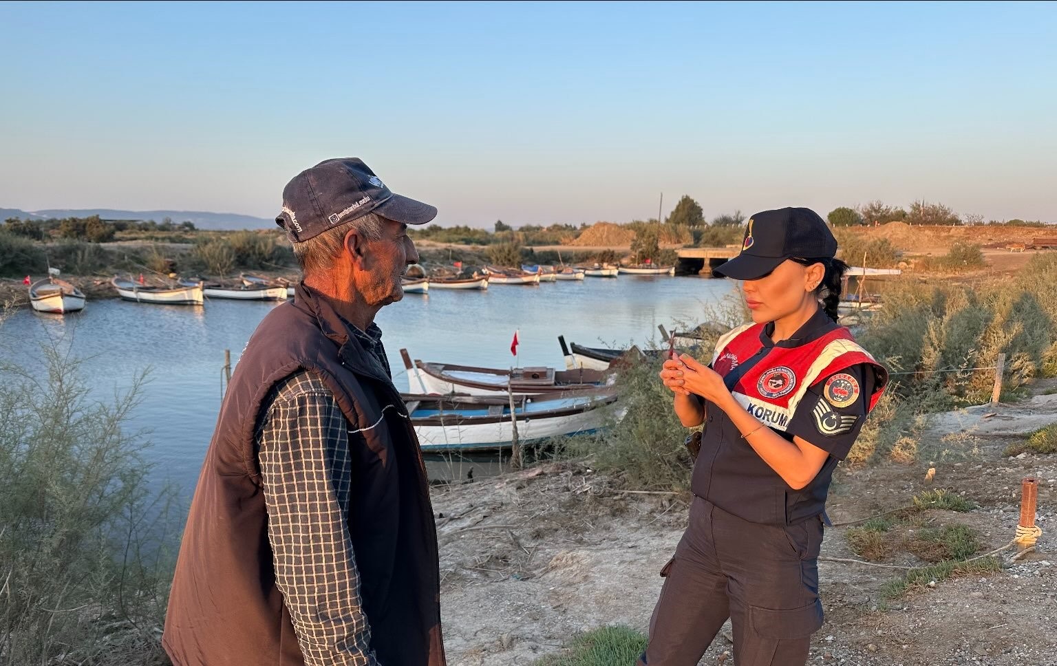 Aydın Jandarması Bafa Gölü’nde (2)