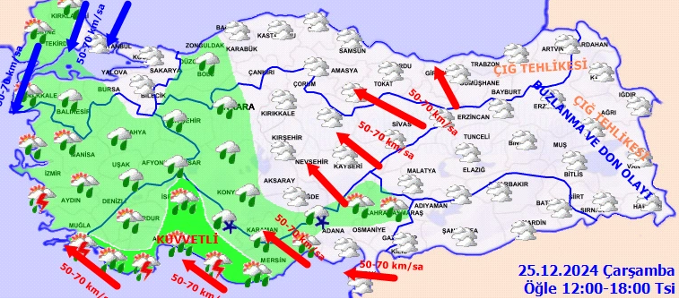 Meteoroloji'den Sarı Ve Turuncu Kodlu Uyarı (3)