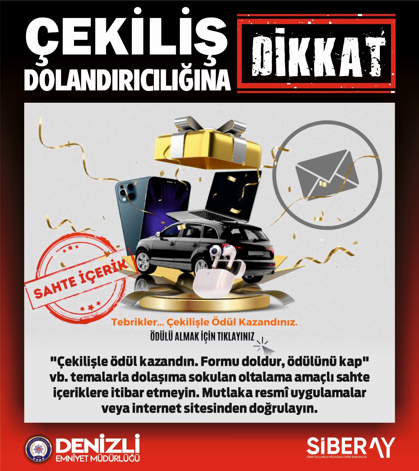 Dolandırıcılardan Sahte Çekiliş Tuzağı