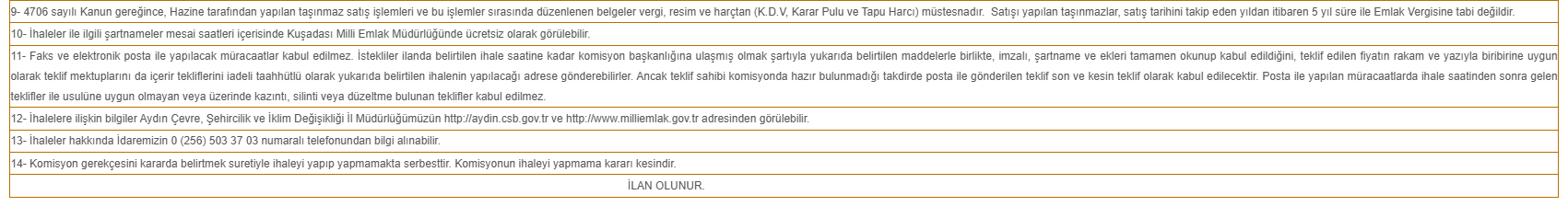 Aydın’da Hazine Arazileri Satışa Çıkıyor 2