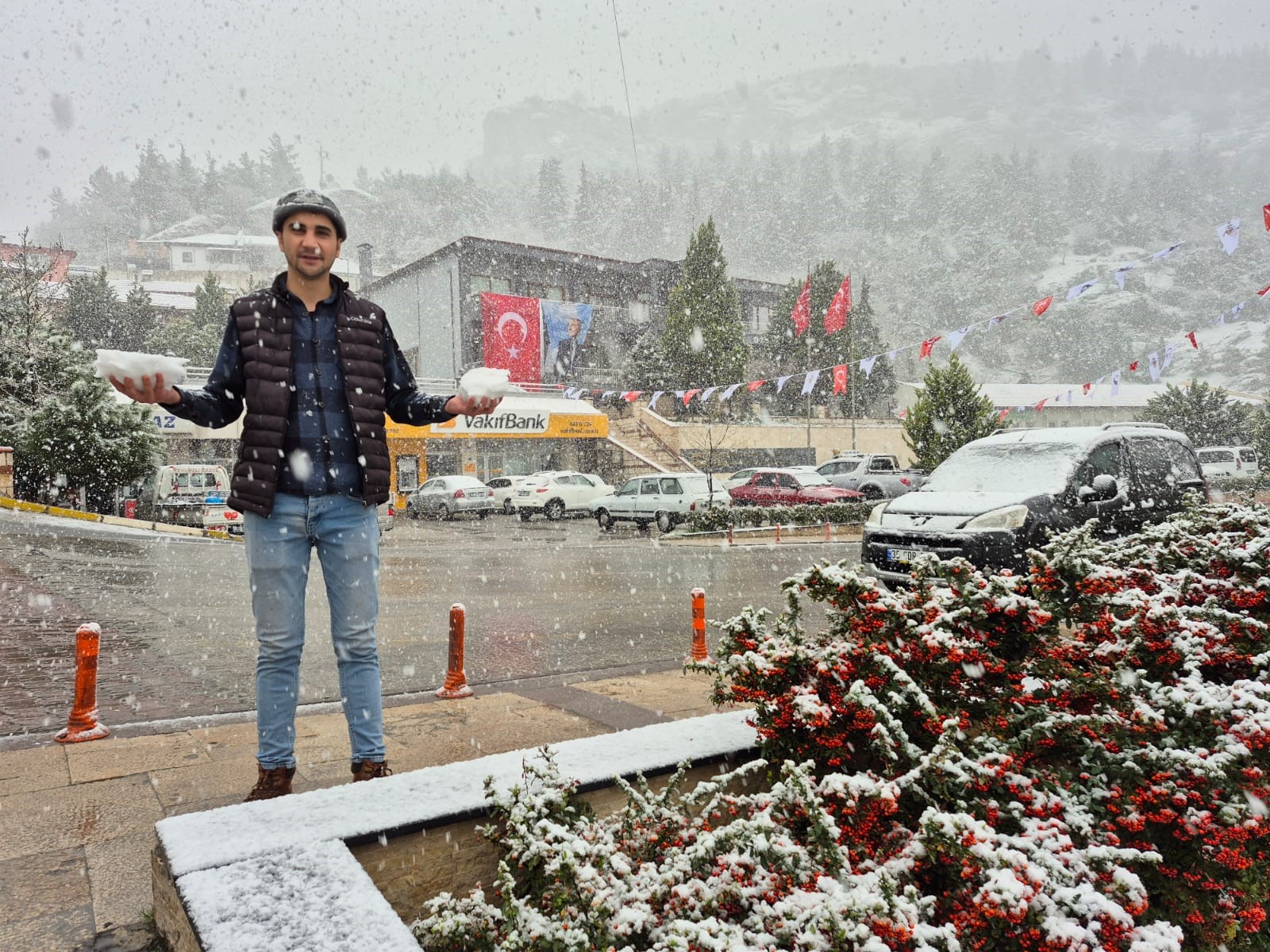 Denizli’de Kar Yağışı Olan Bölgeler (3)