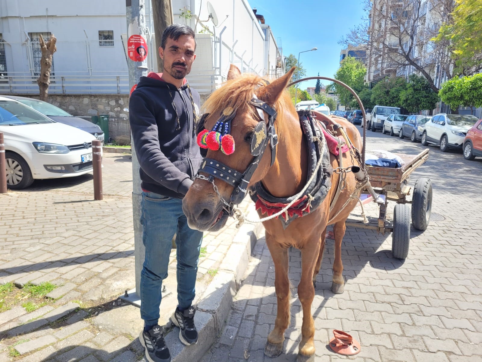 Aydın’da At Arabasıyla 5 Çocuğuna Bakıyor (4)