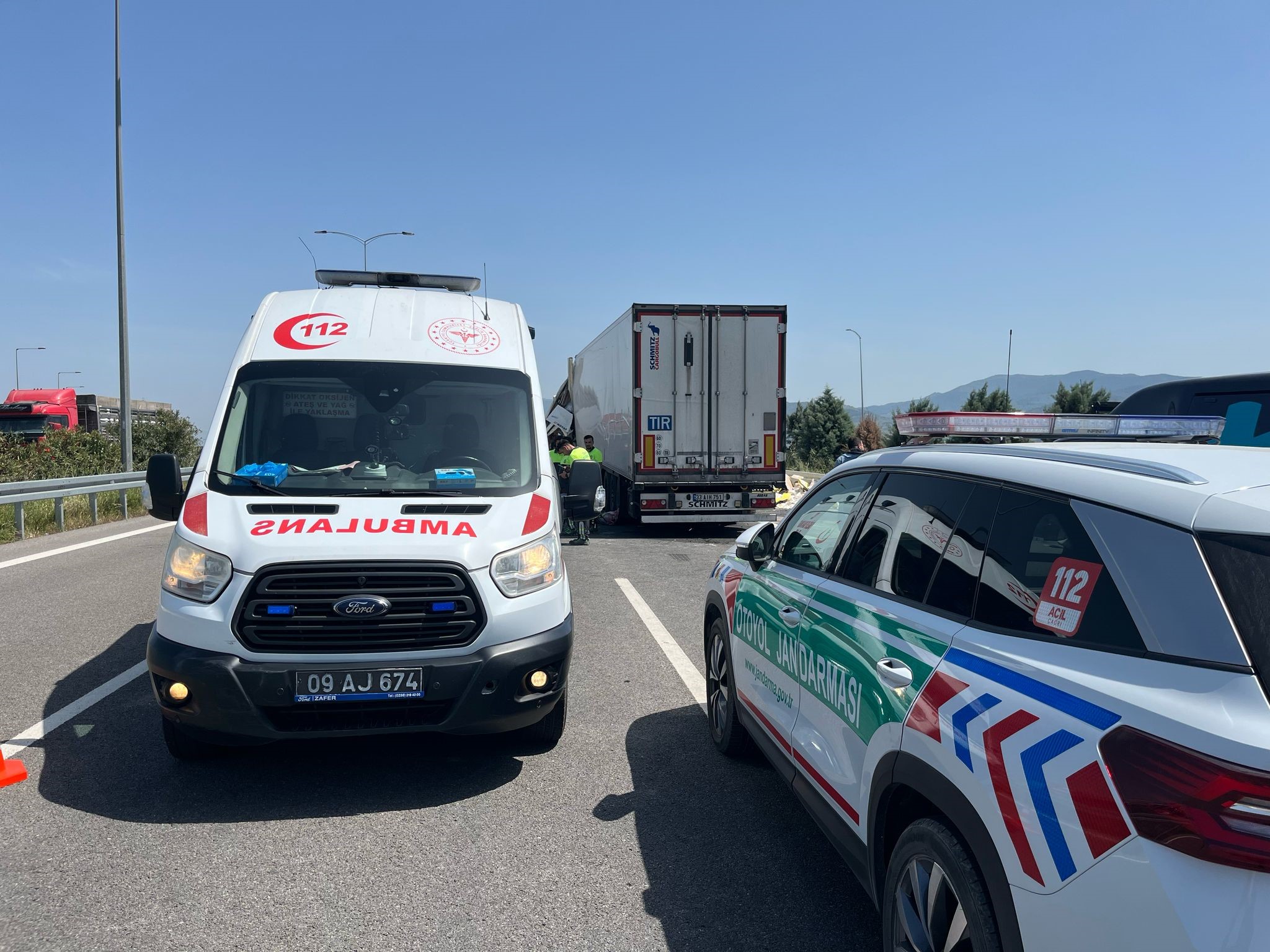 Aydın’da Tırlar Çarpıştı (5)