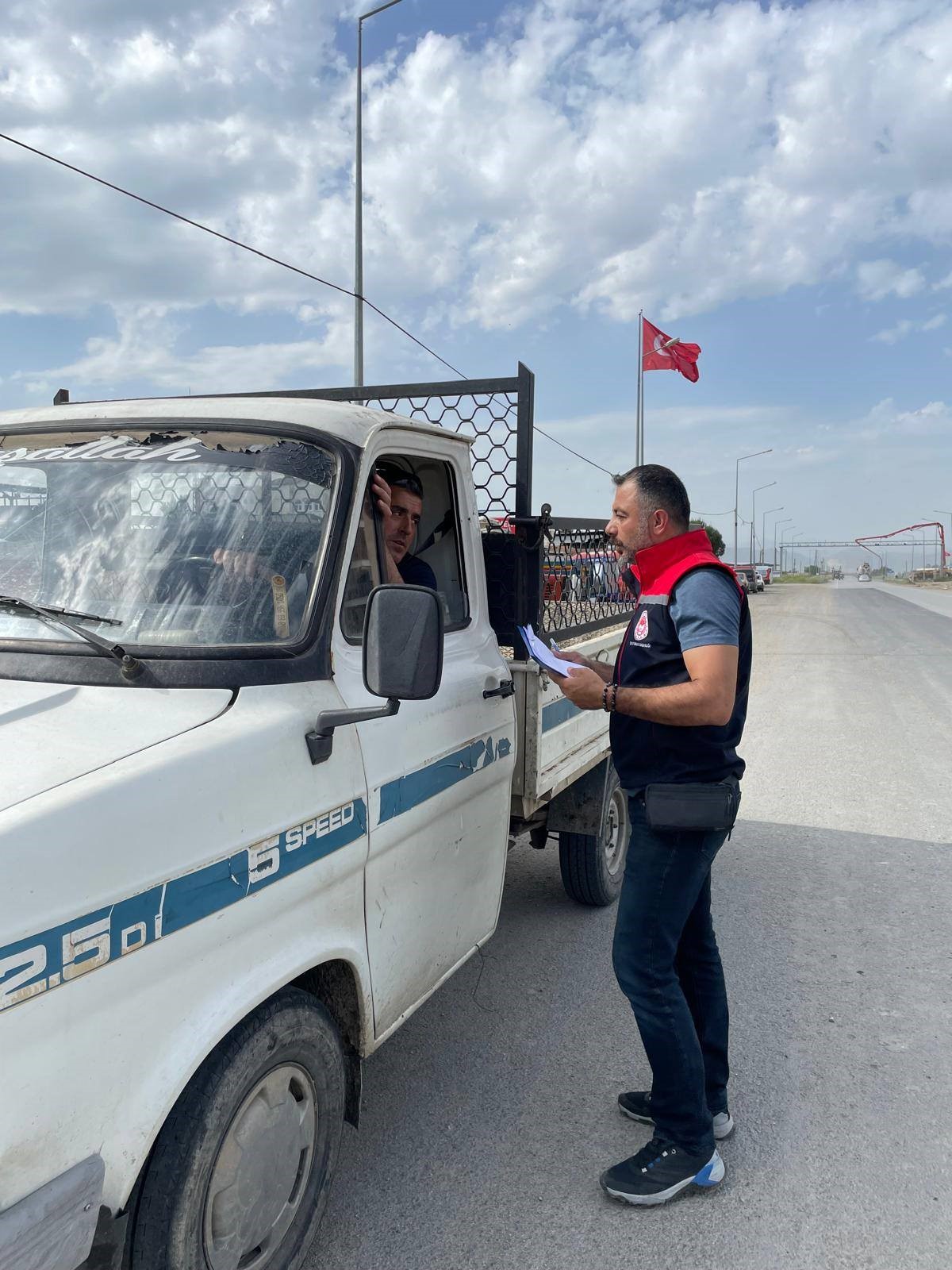 Aydın’da Hayvan Taşıyan Araçlar Tek Tek Incelendi (6)