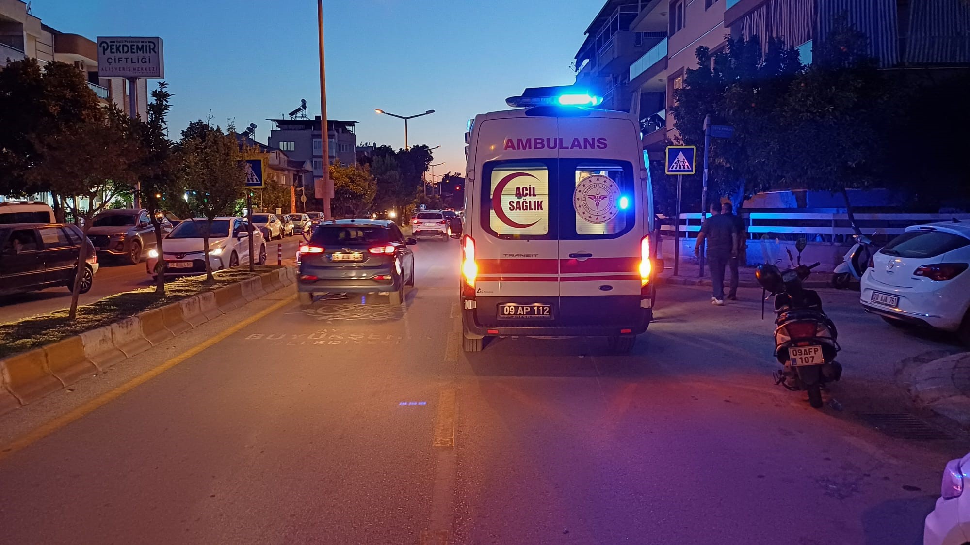 Aydın’da Yola Fırlayan Kedi Motosikleti Devirdi