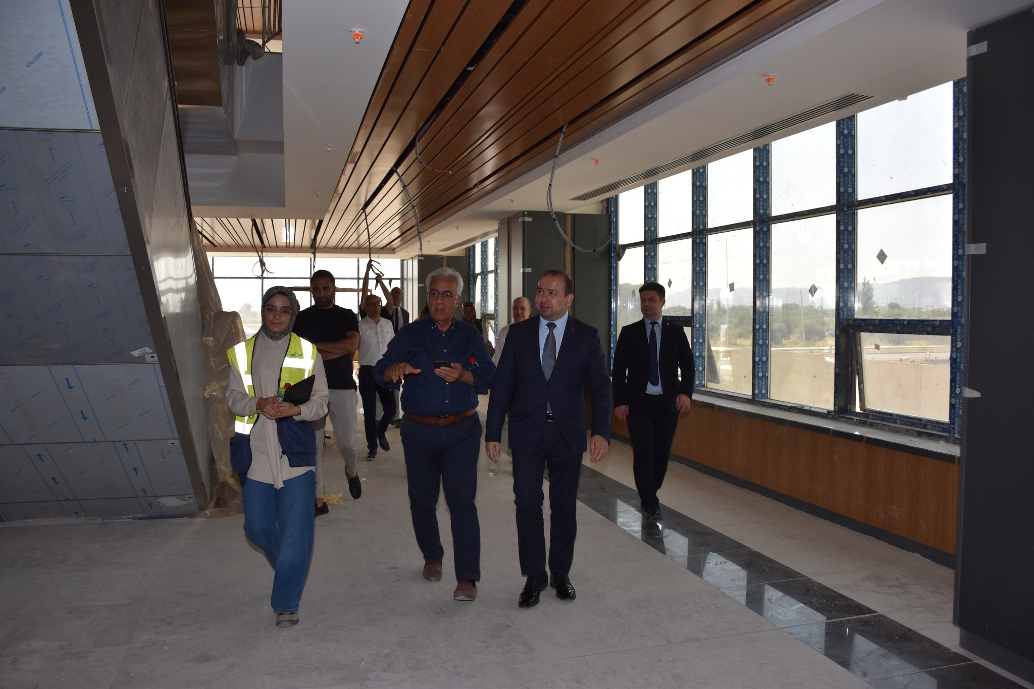 Aydın İl Sağlık Müdürü Şenkul, Şehir Hastanesi Inşaatında Incelemelerde Bulundu (6)