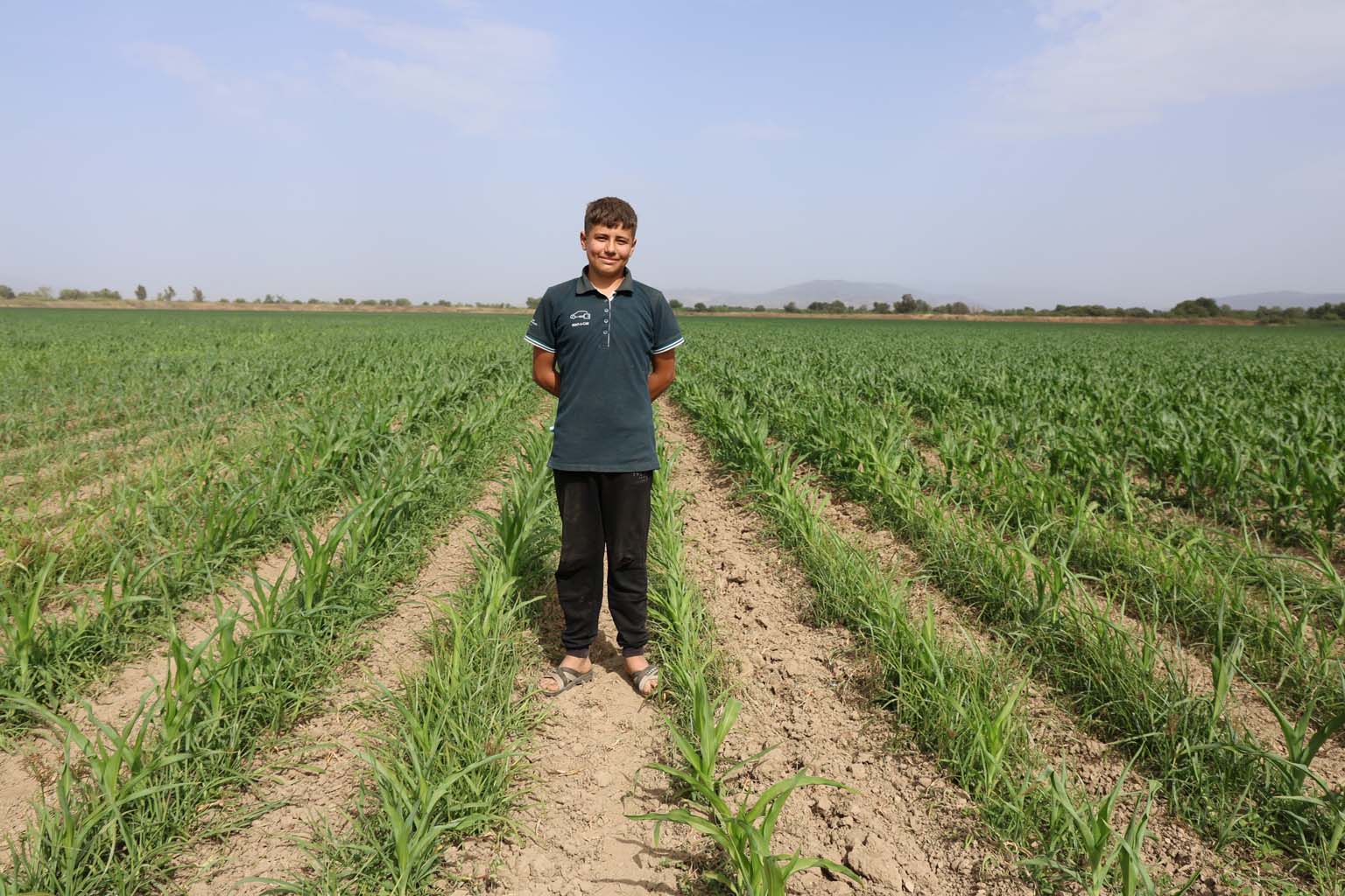 Aydın’da 14 Yaşındaki Çocuk 300 Dönüm Arazide Üretim Yapıyor