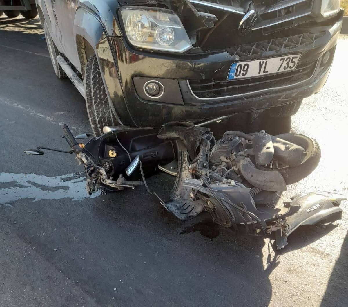 Aydın’da 17 Yaşındaki Motosiklet Sürücüsü Metrelerce Sürüklendi (3)