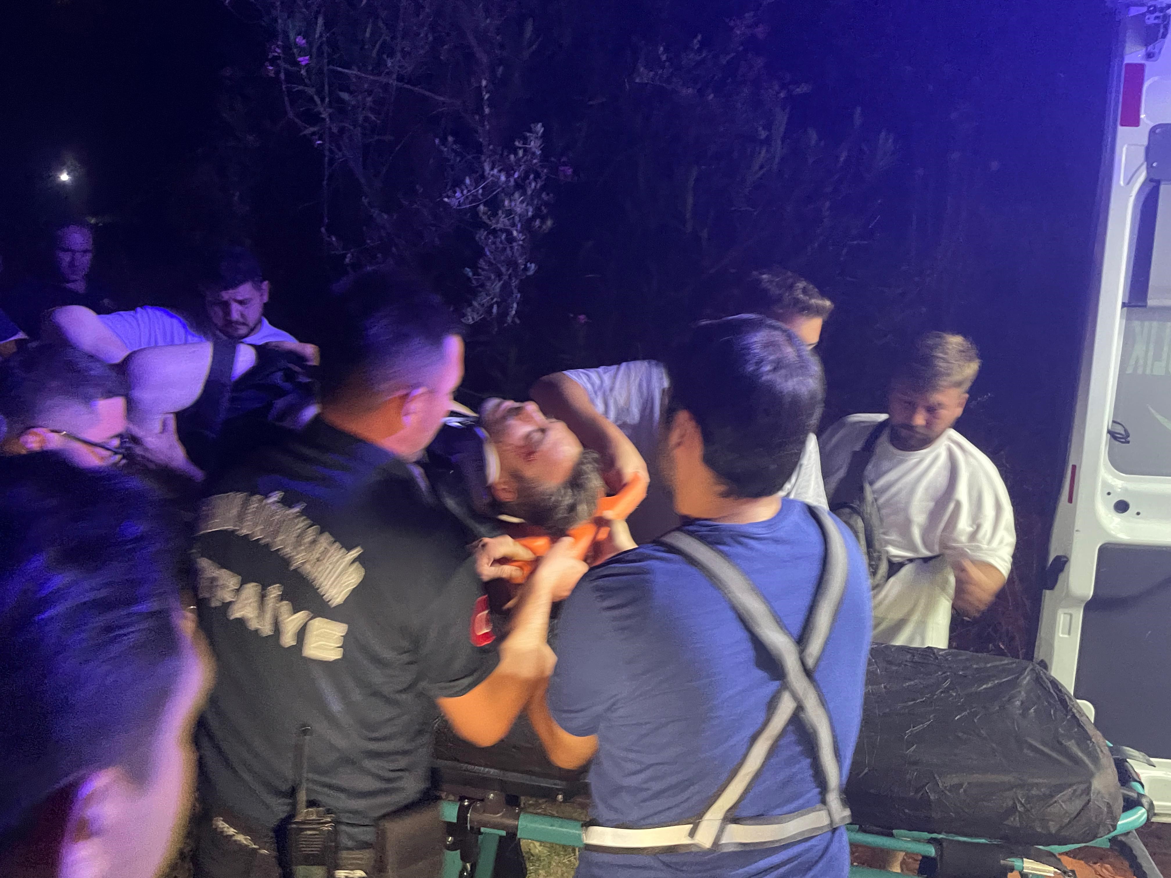 Aydın’da Motosikletiyle Uçurumdan Uçtu (2)