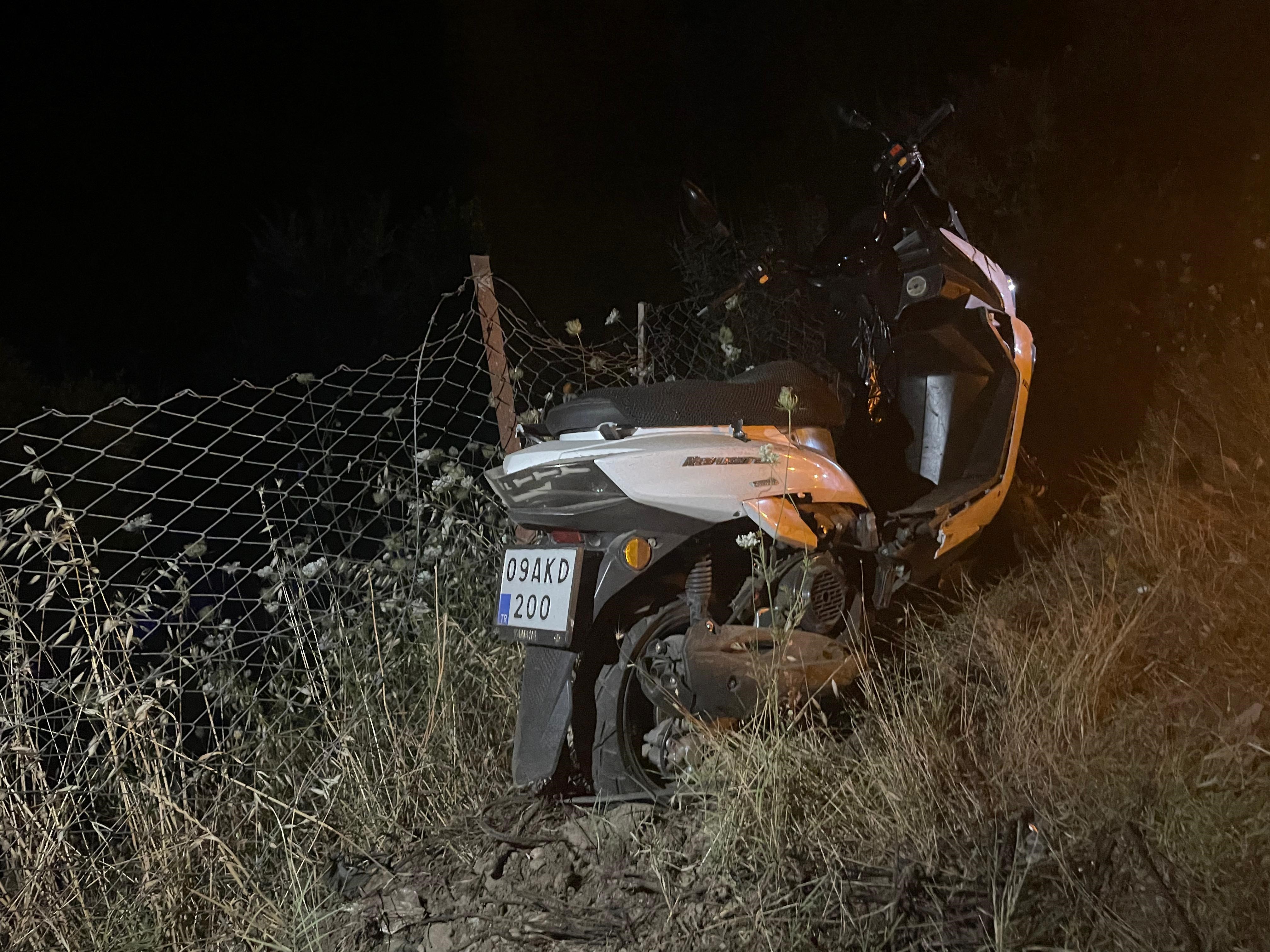 Aydın’da Motosikletiyle Uçurumdan Uçtu (5)