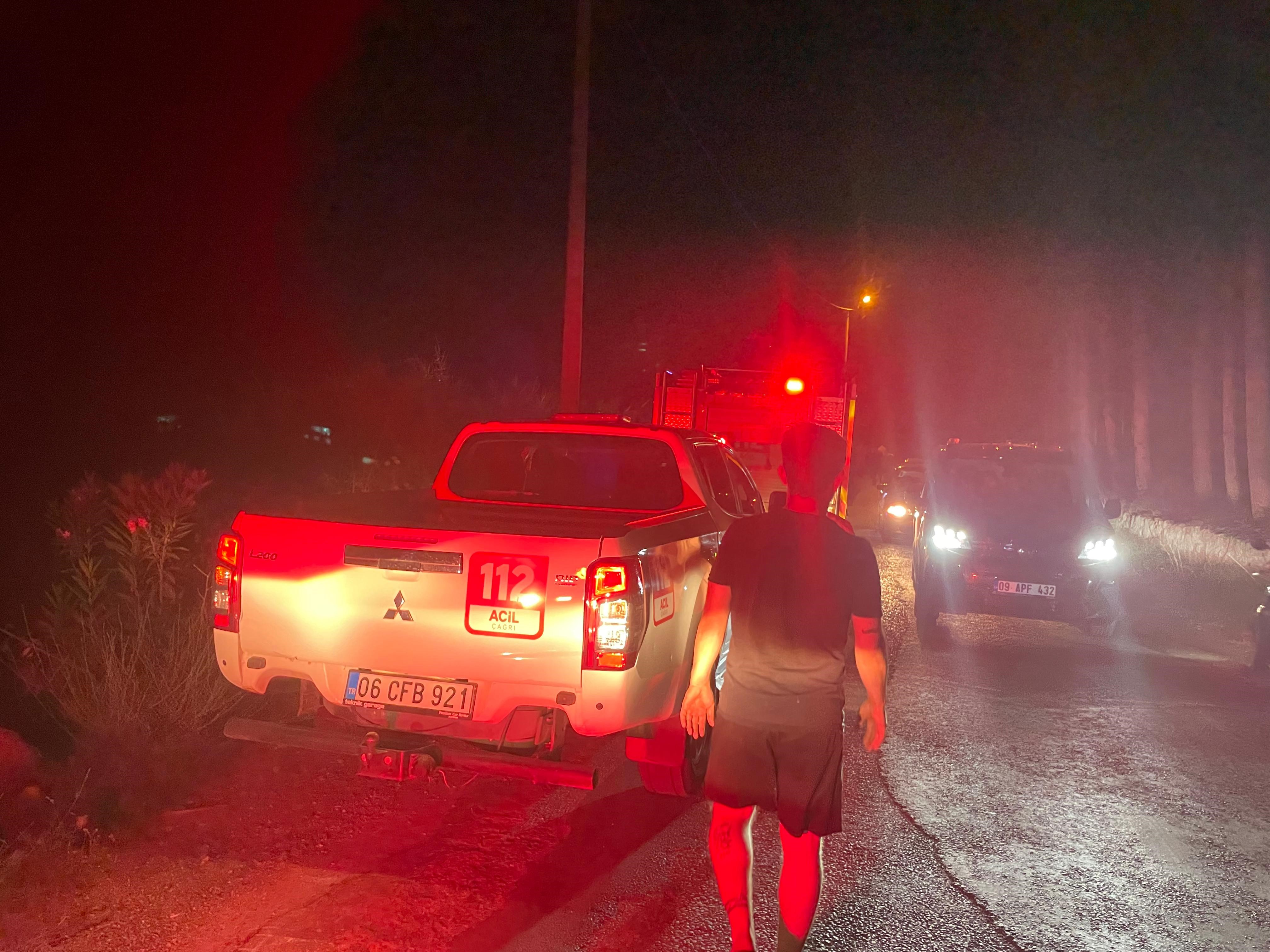 Aydın’da Motosikletiyle Uçurumdan Uçtu (6)