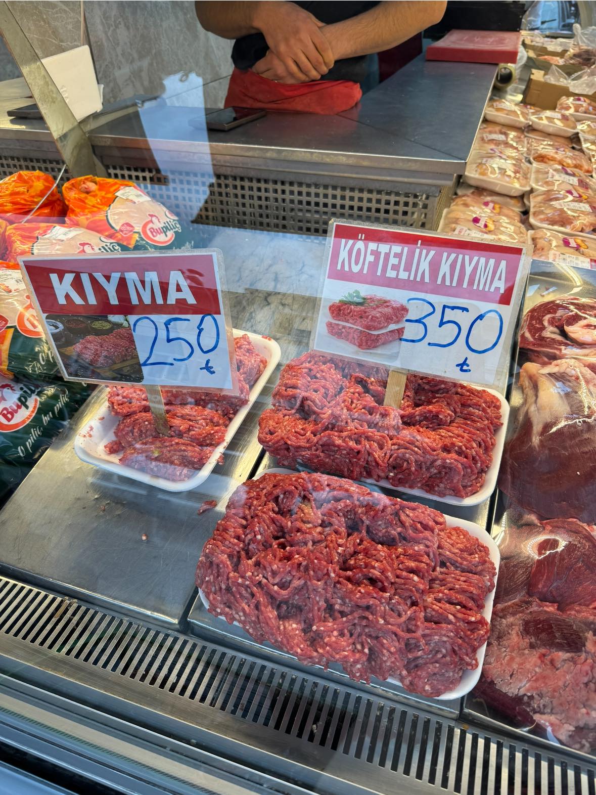 Kıyma 250 Tl, Köftelik Kıyma 350 Tl
