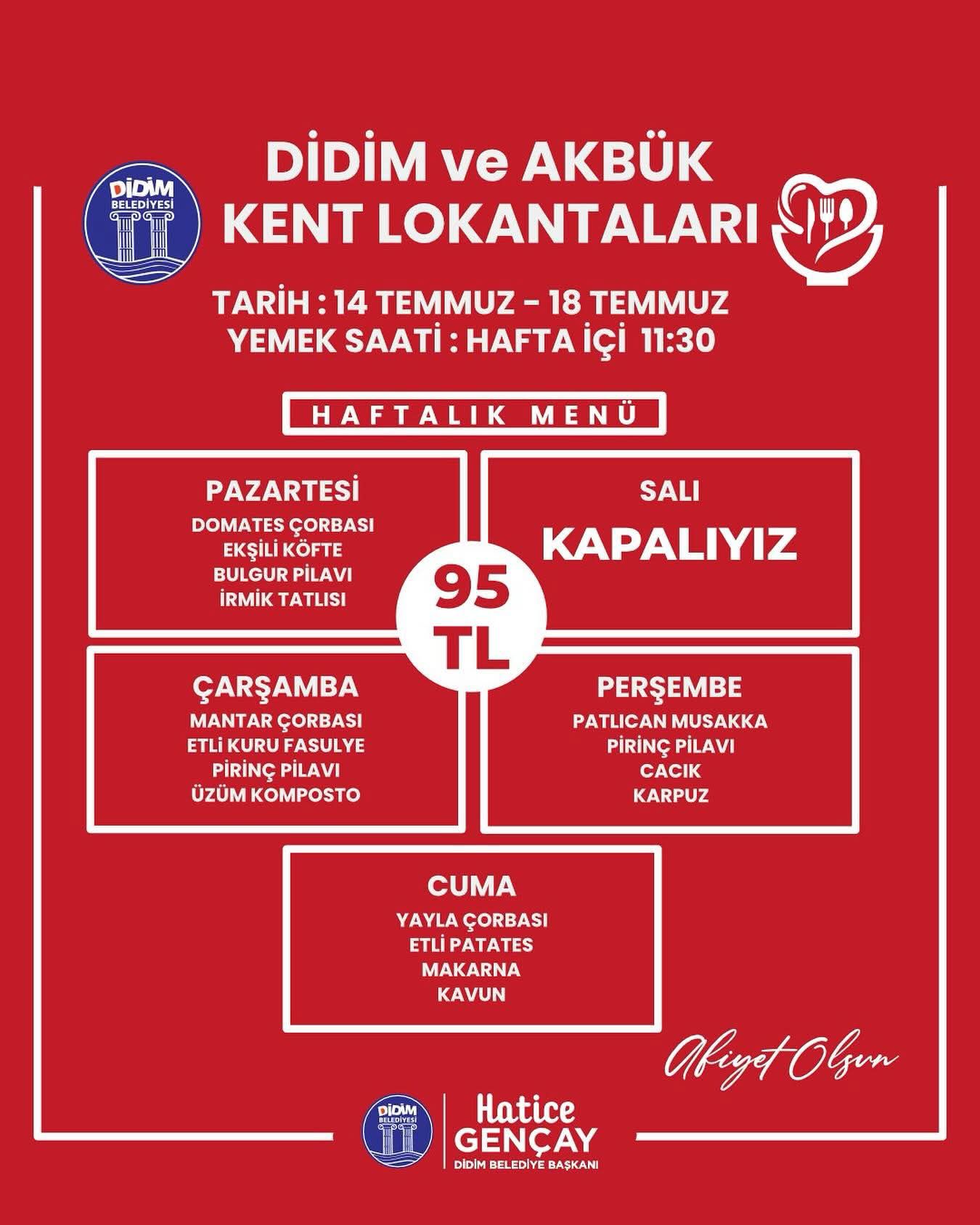 Aydın’daki Lokantada Bu Haftanın Menüsü Belli Oldu.. 95 Tl’ye Dört Dörtlük Öğün (3)