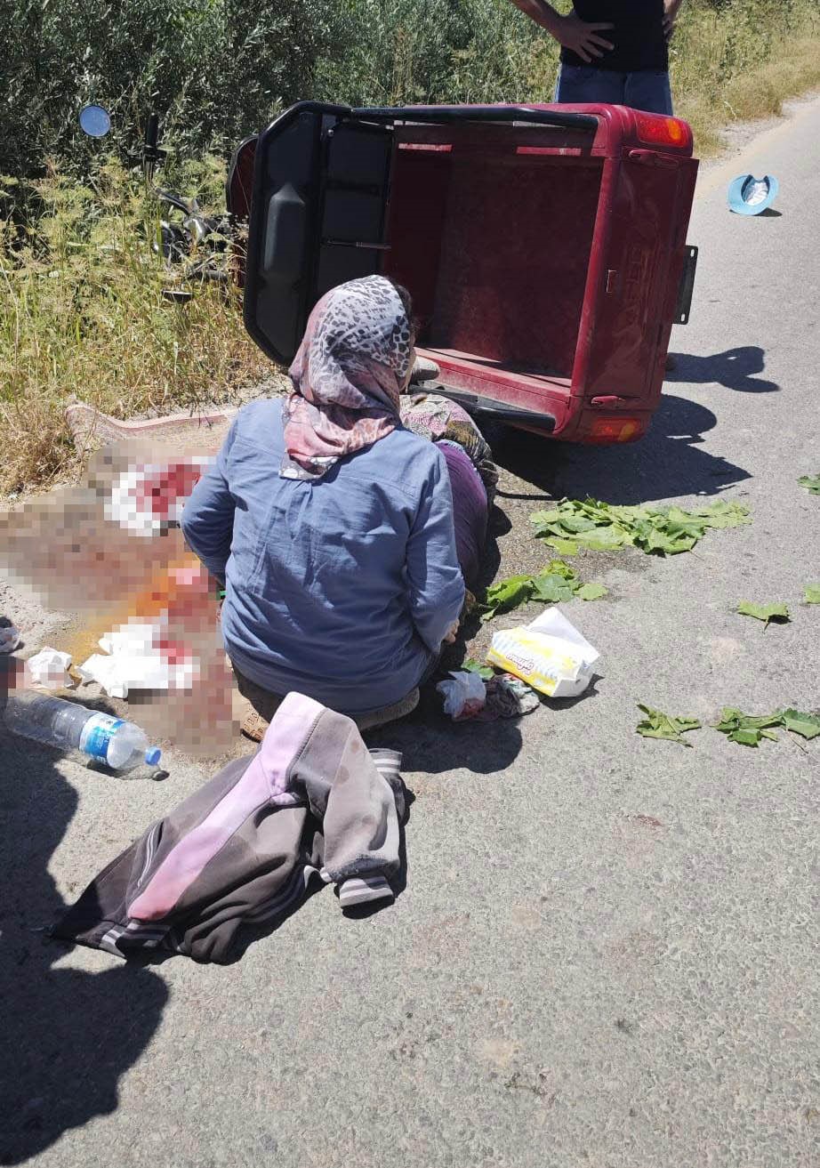 Bağdan Dönen Kadınlar Kaza Yaptı 1 Ölü, 1 Yaralı (2)