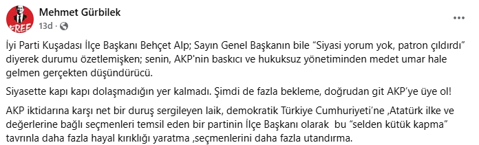Chp’li Gürbilek’ten Sert Tepki Seçmenlerini Daha Fazla Utandırma-1