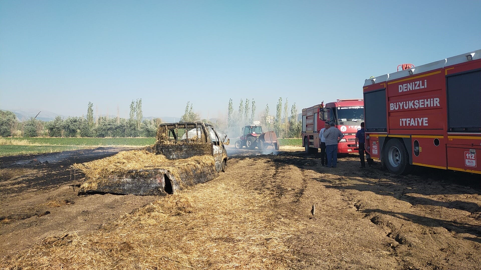 Kamyoneti Samanlarla Birlikte Yanan Üreticiye Iyi Haber Geldi (2)