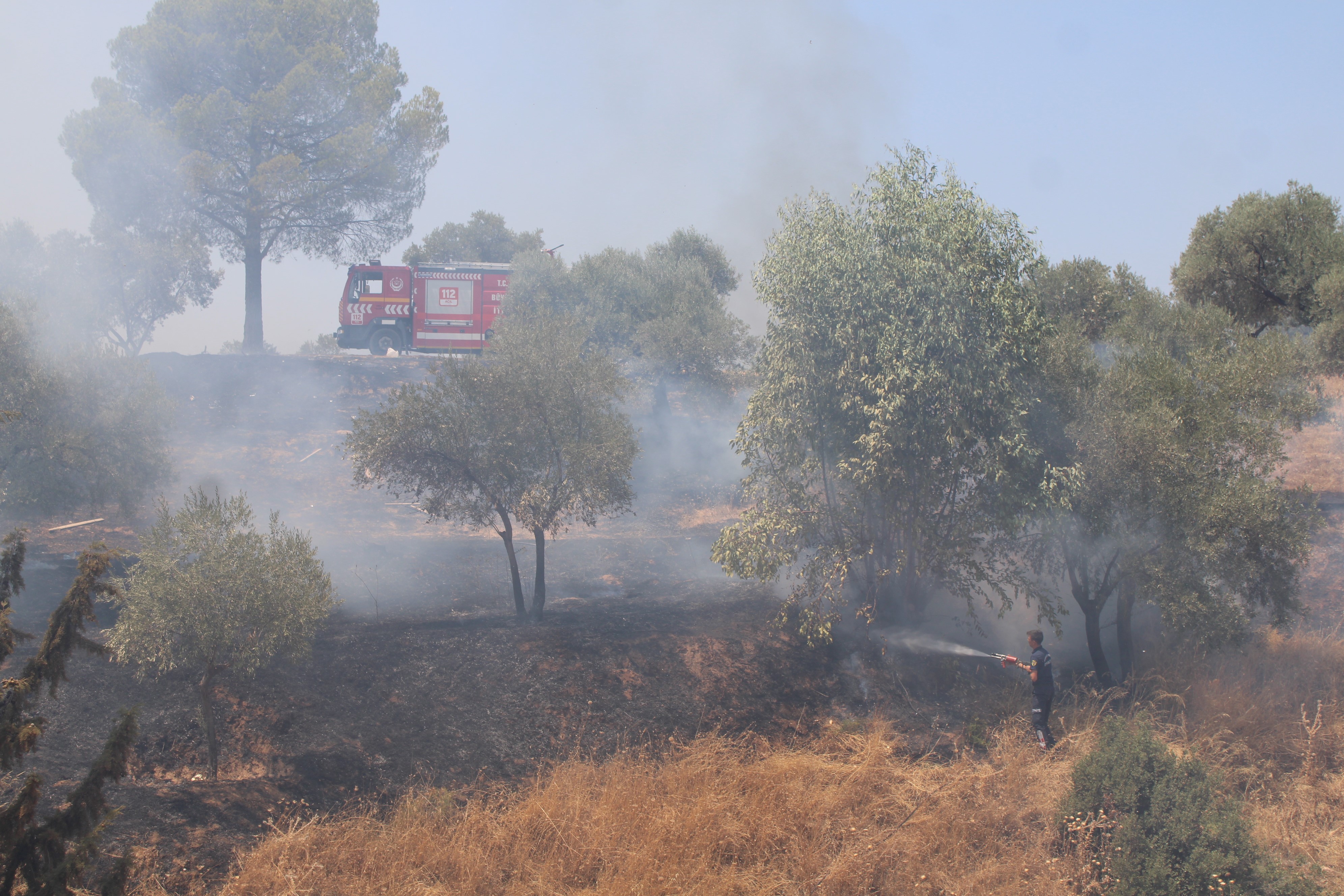 Aydın’da Yaşandı.. Havaya Ateş Açtılar, Yangın Çıkardılar (4)