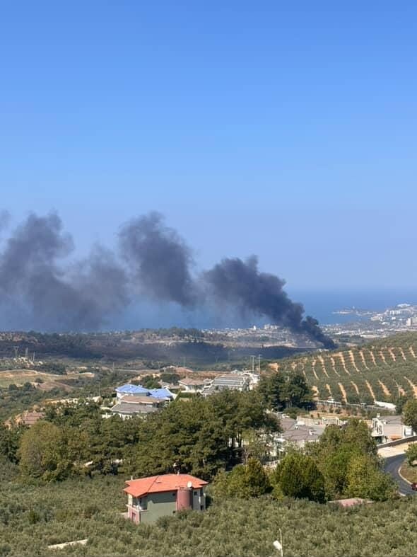 Aydın’da Moloz Döküm Alanında Yangın Çıktı (5)