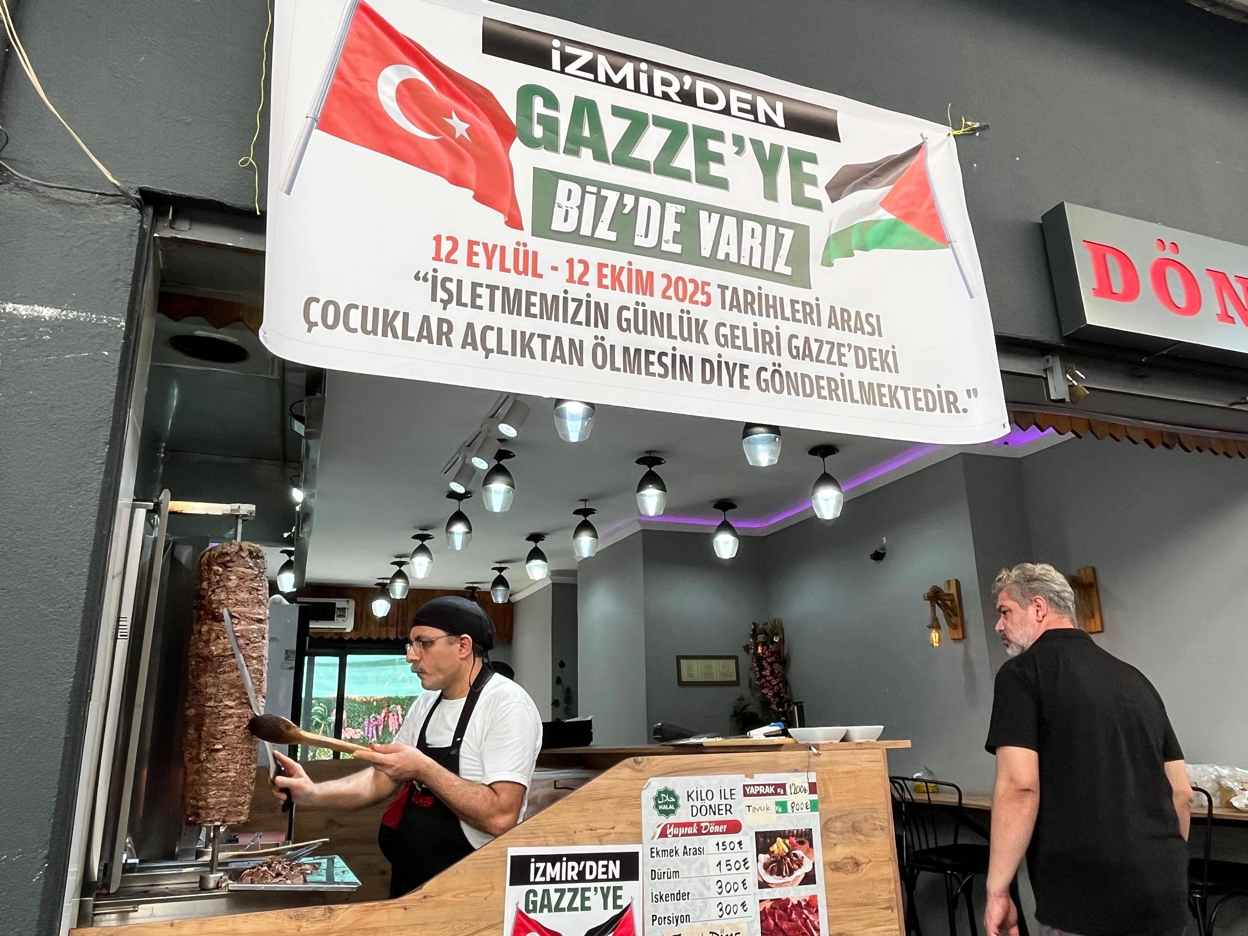 Dönerci Bir Aylık Kazancını Gazze’ye Bağışladı (3)